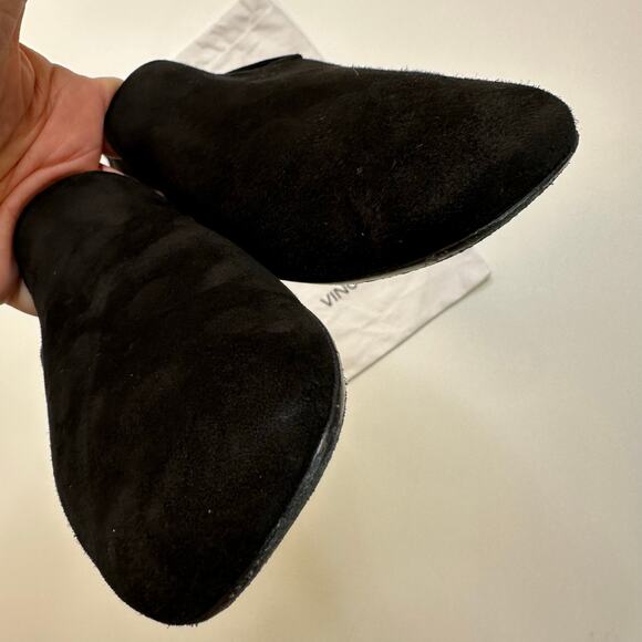 VINCE Black Suede Slip On Loafers / Flats - Picture 8 of 8